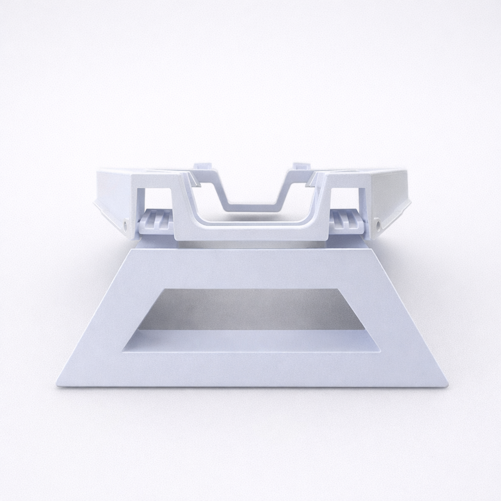 Genuine Starlink Mini kickstand front view centered on light grey background