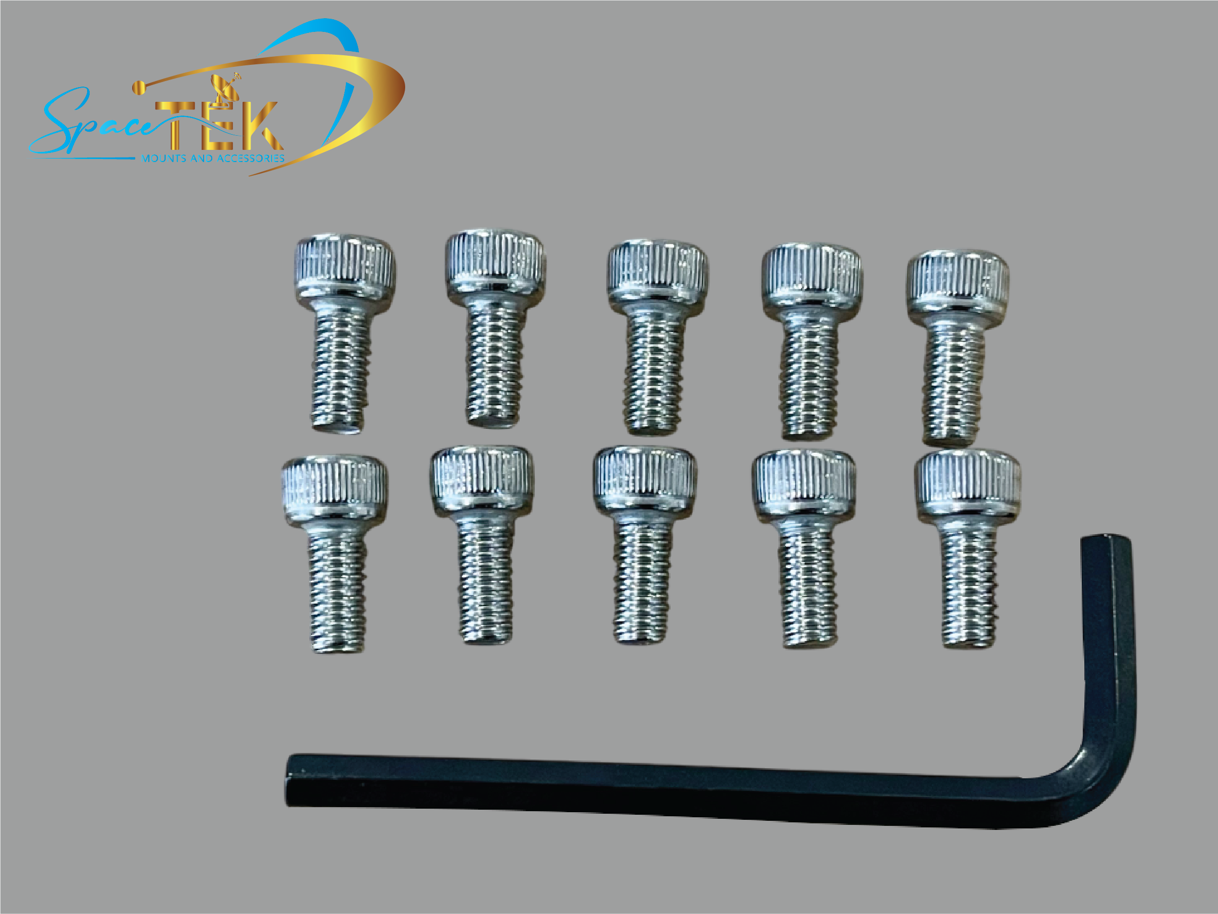 Stainless Steel Cap Head Bolt Set – M6 x 12mm (Available in 6, 8, or 10 Pieces, Includes Allen Key) SpaceTek - Starlink Mounts & Accessories