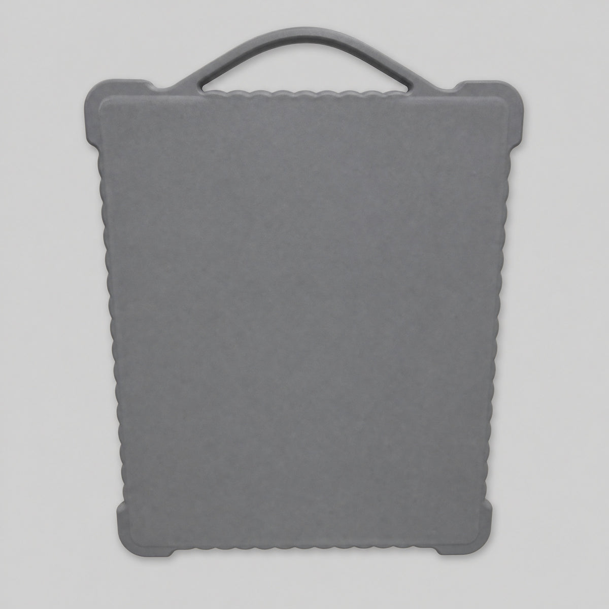 Grey silicone Starlink Mini protective cover with integrated carry handle for travel and everyday protection.
