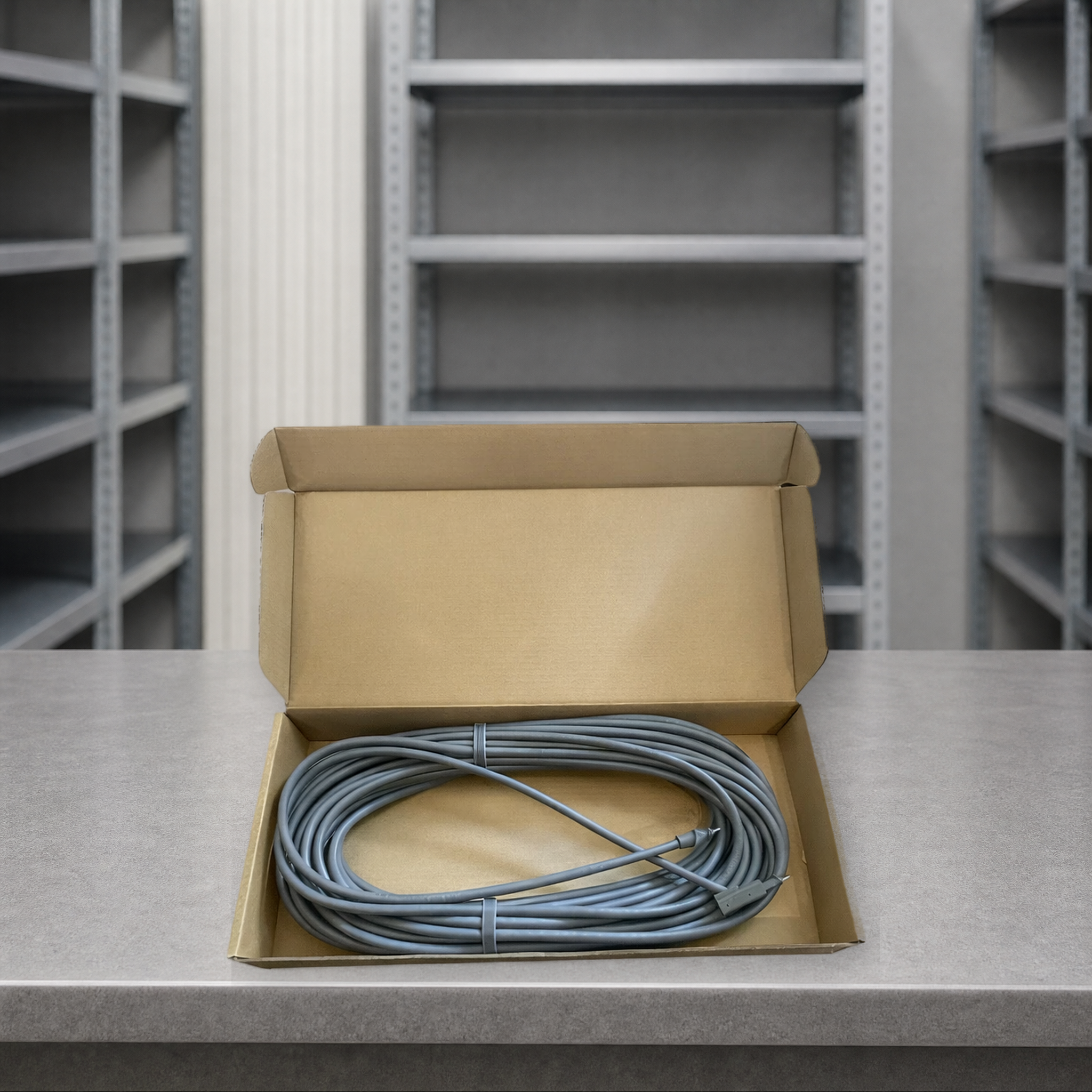 Genuine Starlink High Performance 25 m PoE Cable in a commercial spare-parts setting