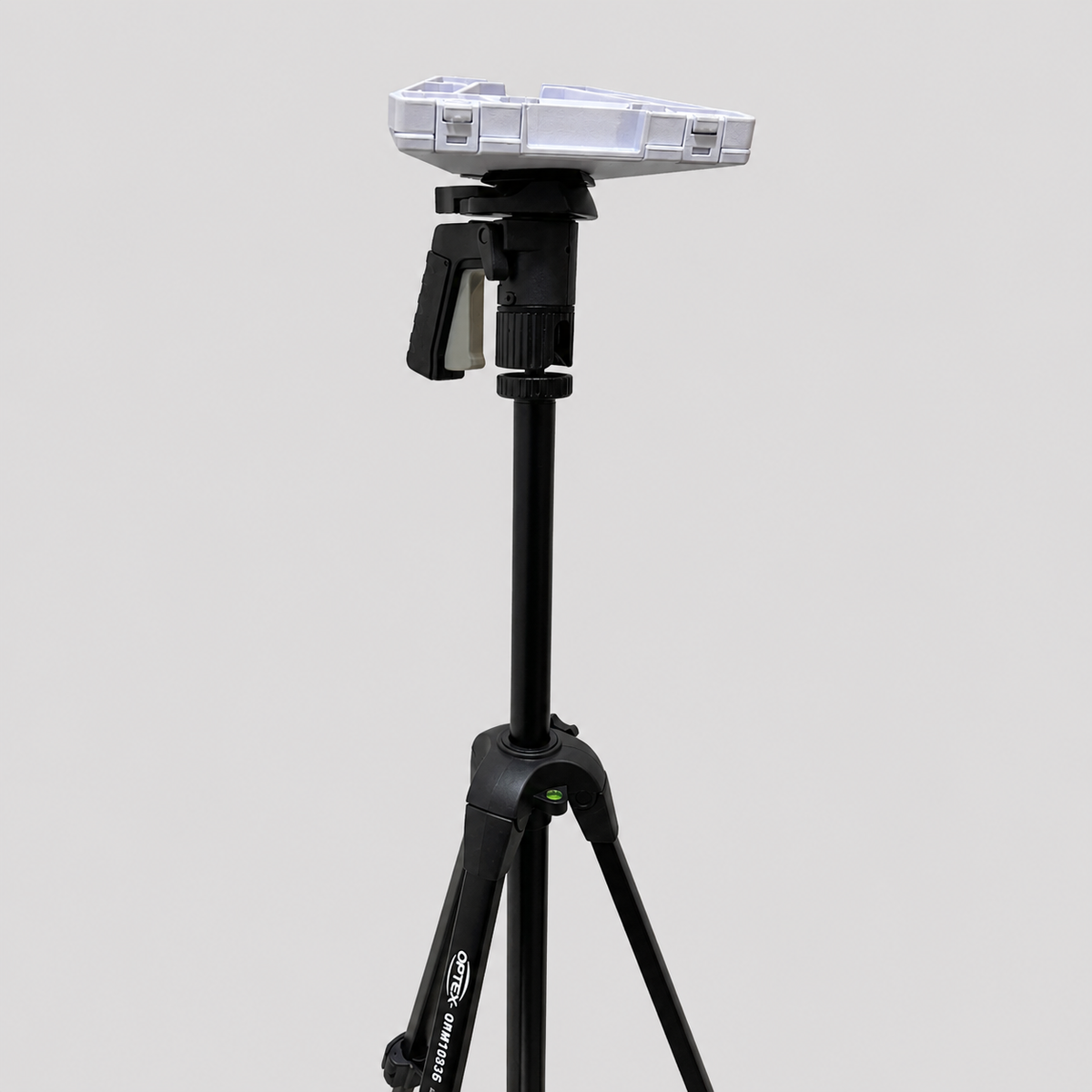 Quick-release combination kickstand attached to a tripod using the integrated tripod mounting thread for Starlink Gen 3 Standard