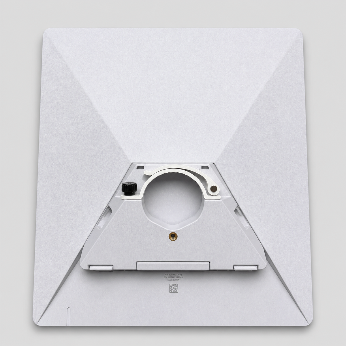Starlink Mini Combination Kickstand opened to reveal the internal hinge and mounting frame.